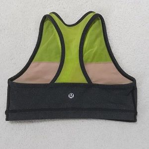 Lulemon green/grey sports bra